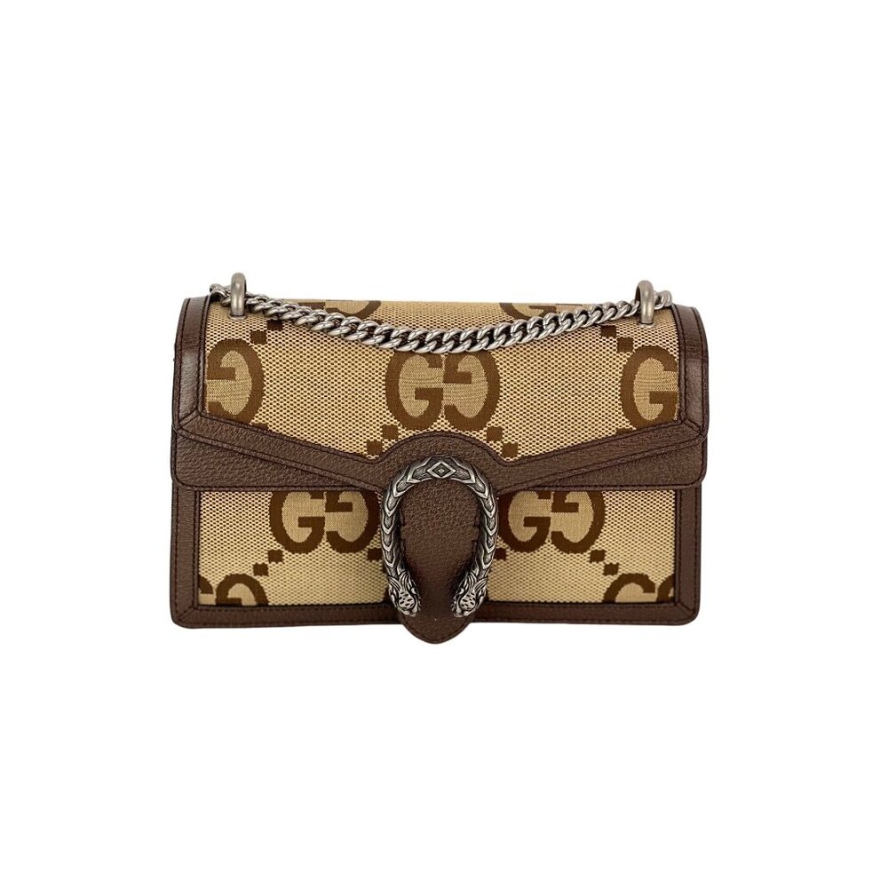 Gucci Dionysus Jumbo GG Canvas Beige Shoulder Bag Maxi